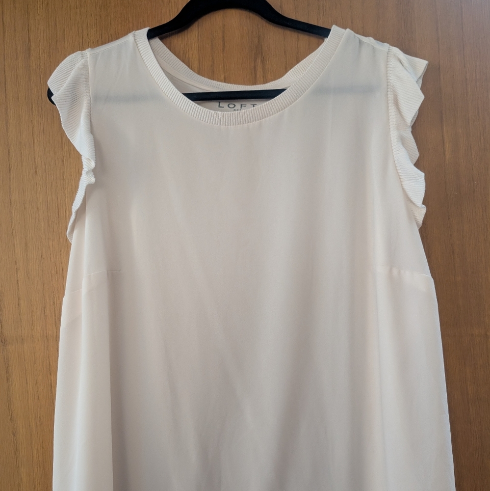 Loft ruffled top